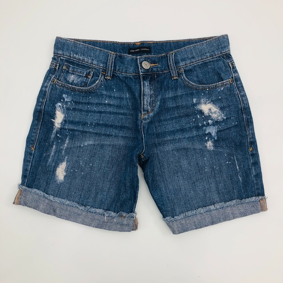 New York & Company Pants - [New York & Co] Distressed Hi-Rise Cut Off Shorts
